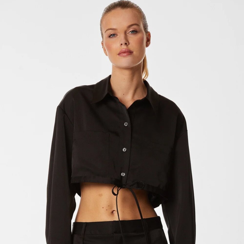 Milan Satin Set  - The Noli Shop - Black, Size Small/0